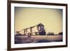 Freight Train Traveling through Arizona Desert-BCFC-Framed Photographic Print