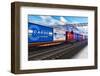 Freight Train with Cargo Containers-Scanrail-Framed Photographic Print