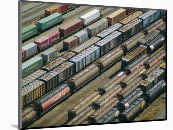 Freight Wagons on the Canadian Pacific Railway at Vancouver Harbour, Canada-Robert Francis-Mounted Photographic Print