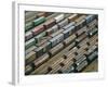 Freight Wagons on the Canadian Pacific Railway at Vancouver Harbour, Canada-Robert Francis-Framed Photographic Print