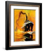 "Freighter,"December 14, 1935-Edgar Franklin Wittmack-Framed Giclee Print