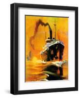 "Freighter,"December 14, 1935-Edgar Franklin Wittmack-Framed Giclee Print