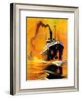 "Freighter,"December 14, 1935-Edgar Franklin Wittmack-Framed Giclee Print