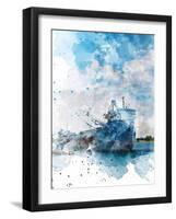 Freighter I-Chamira Young-Framed Art Print