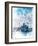 Freighter I-Chamira Young-Framed Art Print