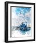 Freighter I-Chamira Young-Framed Art Print