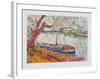 Freighter on the Seine at Chatou-Maurice de Vlaminck-Framed Collectable Print