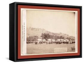 Freighting in the Black Hills-John C. H. Grabill-Framed Stretched Canvas