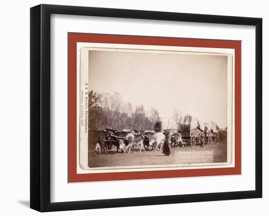 Freighting in the Black Hills-John C. H. Grabill-Framed Giclee Print