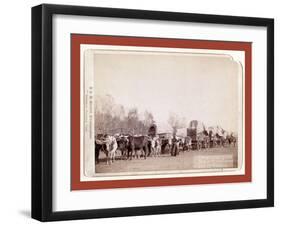 Freighting in the Black Hills-John C. H. Grabill-Framed Giclee Print