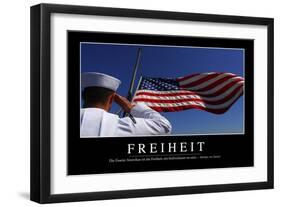 Freiheit: Motivationsposter Mit Inspirierendem Zitat-null-Framed Premium Photographic Print