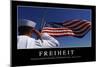 Freiheit: Motivationsposter Mit Inspirierendem Zitat-null-Mounted Premium Photographic Print