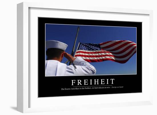 Freiheit: Motivationsposter Mit Inspirierendem Zitat-null-Framed Photographic Print