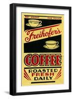 Freihofer's Coffee Label-null-Framed Art Print