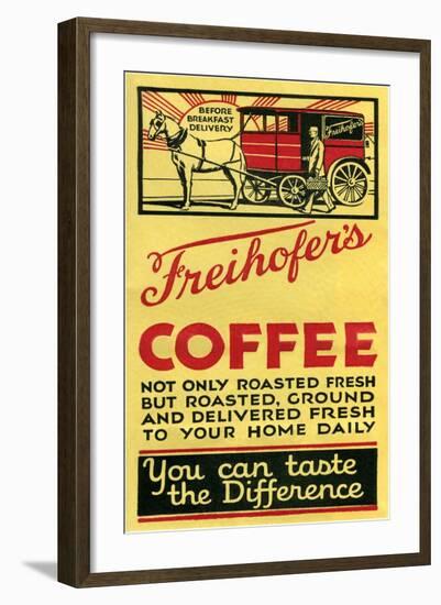 Freihofer's Coffee-null-Framed Art Print