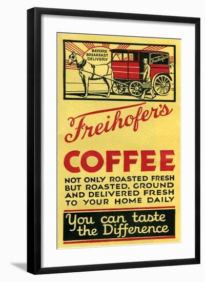Freihofer's Coffee-null-Framed Art Print