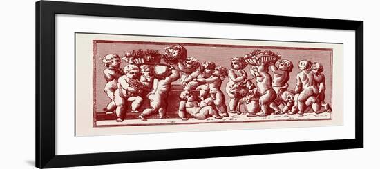 Freize Round the State Round the State Apartments of Buckingham Palace, UK, 1865: West Wall, No. 3-null-Framed Giclee Print