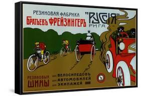 Freizinger Brothers Rubber Plant in Riga for Bicycle and Car Tires-null-Framed Stretched Canvas