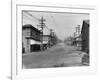 Fremont Avenue looking North Photograph - Seattle, WA-Lantern Press-Framed Art Print