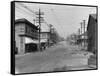 Fremont Avenue looking North Photograph - Seattle, WA-Lantern Press-Framed Stretched Canvas