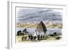 Fremont Expedition: Pyramid Lake in Nevada during John Charles Fremont's Second Expedition to the W-null-Framed Giclee Print