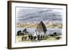 Fremont Expedition: Pyramid Lake in Nevada during John Charles Fremont's Second Expedition to the W-null-Framed Giclee Print