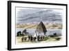 Fremont Expedition: Pyramid Lake in Nevada during John Charles Fremont's Second Expedition to the W-null-Framed Giclee Print