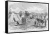 Fremont's Camp Lillie Headquarters-Frank Leslie-Framed Stretched Canvas