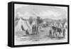 Fremont's Camp Lillie Headquarters-Frank Leslie-Framed Stretched Canvas