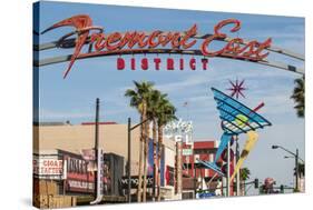 Fremont Street and Neon Sign, Las Vegas, Nevada, United States of America, North America-Michael DeFreitas-Stretched Canvas