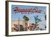 Fremont Street and Neon Sign, Las Vegas, Nevada, United States of America, North America-Michael DeFreitas-Framed Photographic Print