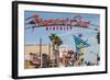 Fremont Street and Neon Sign, Las Vegas, Nevada, United States of America, North America-Michael DeFreitas-Framed Photographic Print