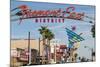 Fremont Street and Neon Sign, Las Vegas, Nevada, United States of America, North America-Michael DeFreitas-Mounted Photographic Print