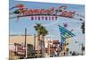 Fremont Street and Neon Sign, Las Vegas, Nevada, United States of America, North America-Michael DeFreitas-Mounted Photographic Print