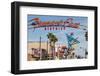 Fremont Street and Neon Sign, Las Vegas, Nevada, United States of America, North America-Michael DeFreitas-Framed Photographic Print