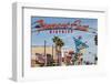 Fremont Street and Neon Sign, Las Vegas, Nevada, United States of America, North America-Michael DeFreitas-Framed Photographic Print