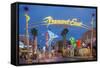 Fremont Street and Neon Sign, Las Vegas, Nevada-Michael DeFreitas-Framed Stretched Canvas