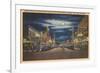 Fremont Street at Night, Las Vegas, Nevada-null-Framed Premium Giclee Print