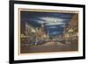 Fremont Street at Night, Las Vegas, Nevada-null-Framed Premium Giclee Print