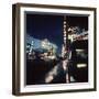 Fremont Street at Night Lit Up by Gambling Casino Neon Signs-Nat Farbman-Framed Premium Photographic Print