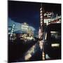 Fremont Street at Night Lit Up by Gambling Casino Neon Signs-Nat Farbman-Mounted Premium Photographic Print