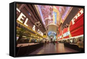 Fremont Street Experience Las Vegas, Nevada, USA-Michael DeFreitas-Framed Stretched Canvas