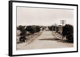 Fremont Street in Las Vegas, Nevada, in 1920 before Legalized Gambling-null-Framed Photo