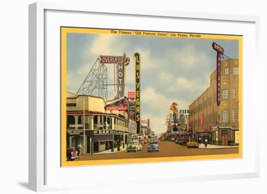 Fremont Street, Las Vegas, Nevada-null-Framed Art Print