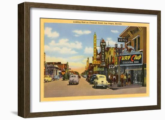 Fremont Street, Las Vegas, Nevada-null-Framed Art Print