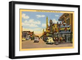 Fremont Street, Las Vegas, Nevada-null-Framed Art Print