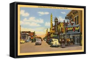 Fremont Street, Las Vegas, Nevada-null-Framed Stretched Canvas