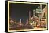 Fremont Street, Las Vegas, Nevada-null-Framed Stretched Canvas