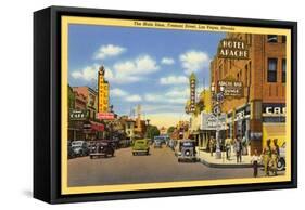 Fremont Street, Las Vegas, Nevada-null-Framed Stretched Canvas