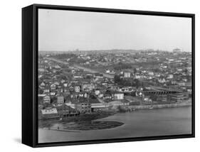 Fremont & Wallingford Photograph - Seattle, WA-Lantern Press-Framed Stretched Canvas